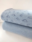 Preview: Alpenfleece - Uni - blau - melliert